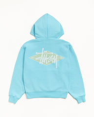BASIC DIAMOND ZIP HOODIE