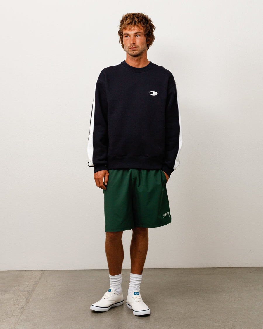 PANELED STRIPE CREW