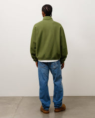 ZIP FLEECE MOCK NECK