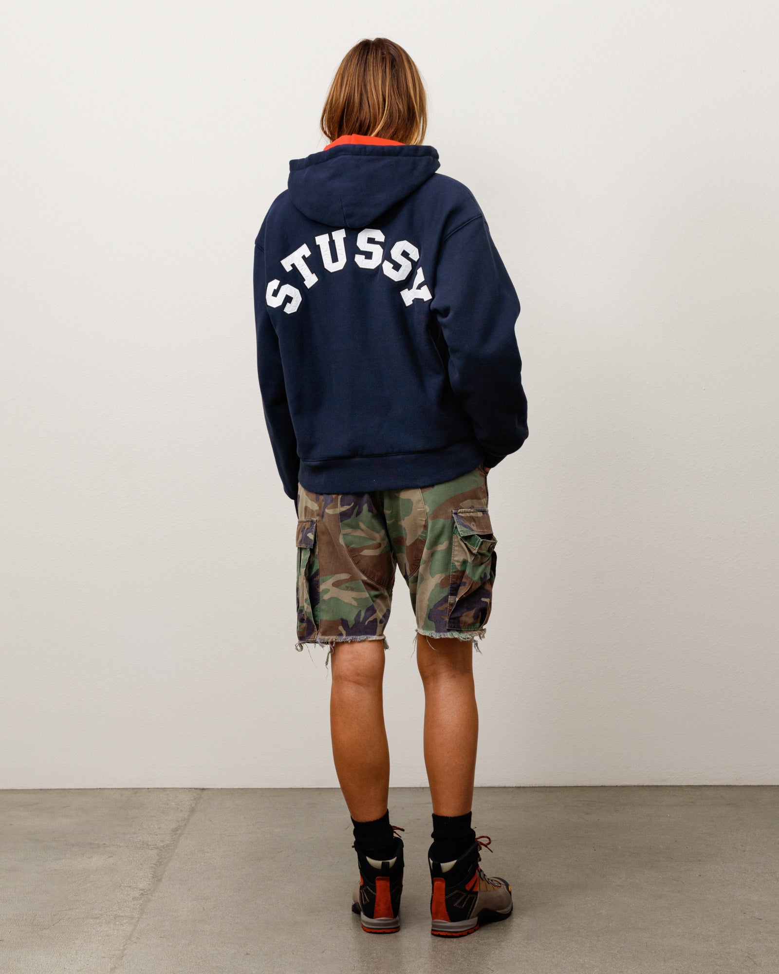 DOUBLE FACED ZIP HOODIE