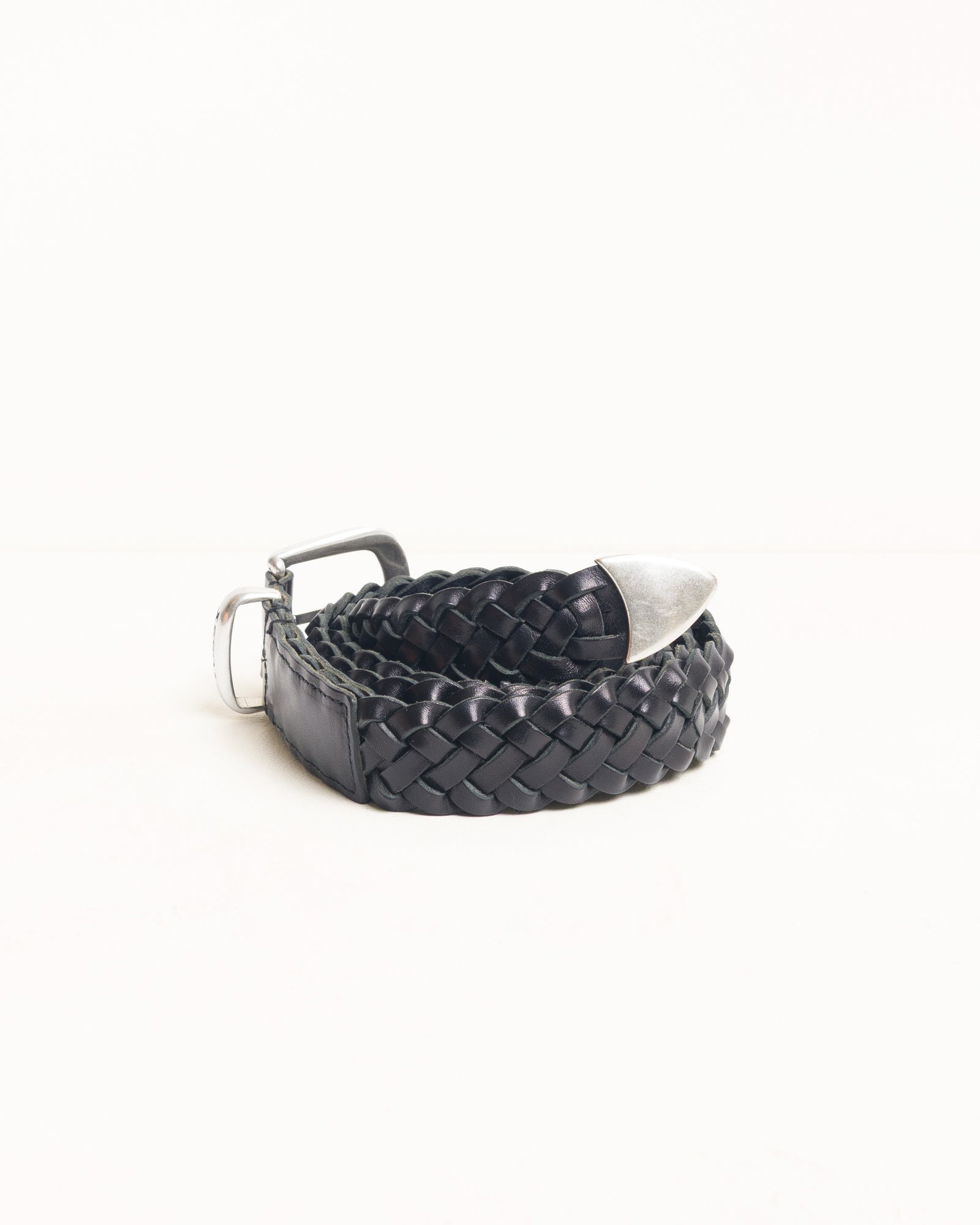 BRAIDED LEATHER BELT