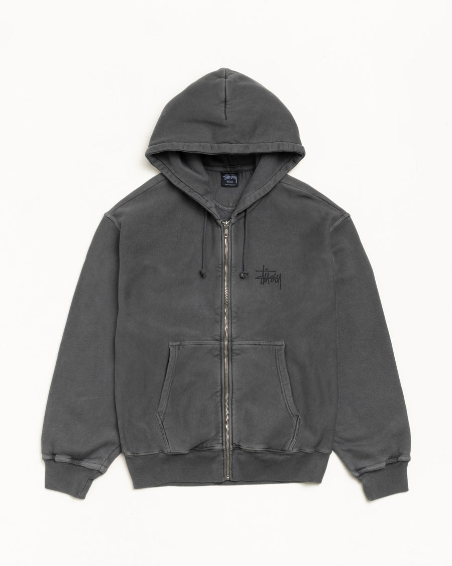 BASIC STÜSSY ZIP HOODIE