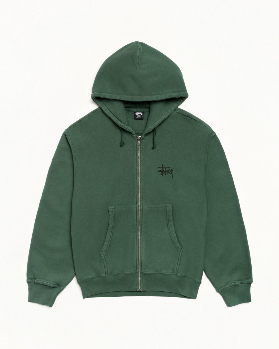 BASIC STÜSSY ZIP HOODIE