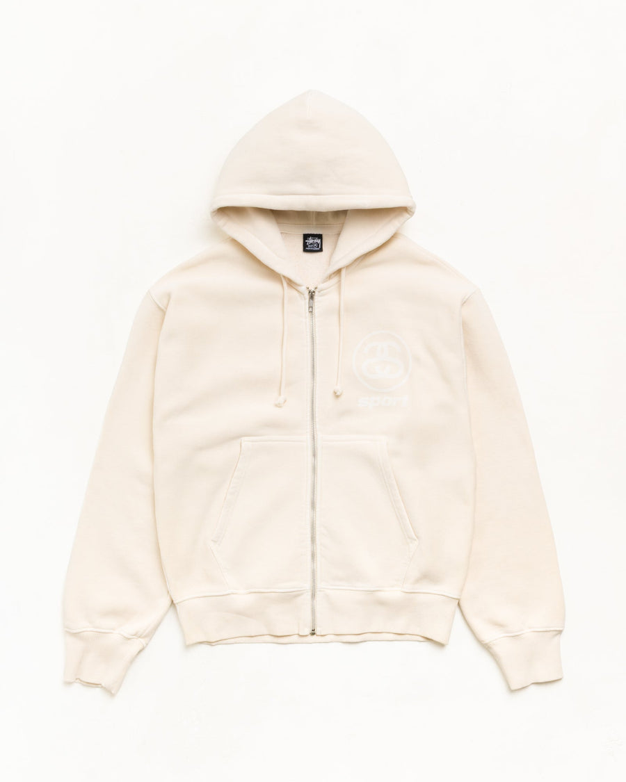 LINK SPORT ZIP HOODIE GARMENT DYED
