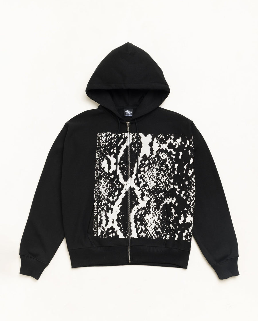 SNAKESKIN ZIP HOODIE